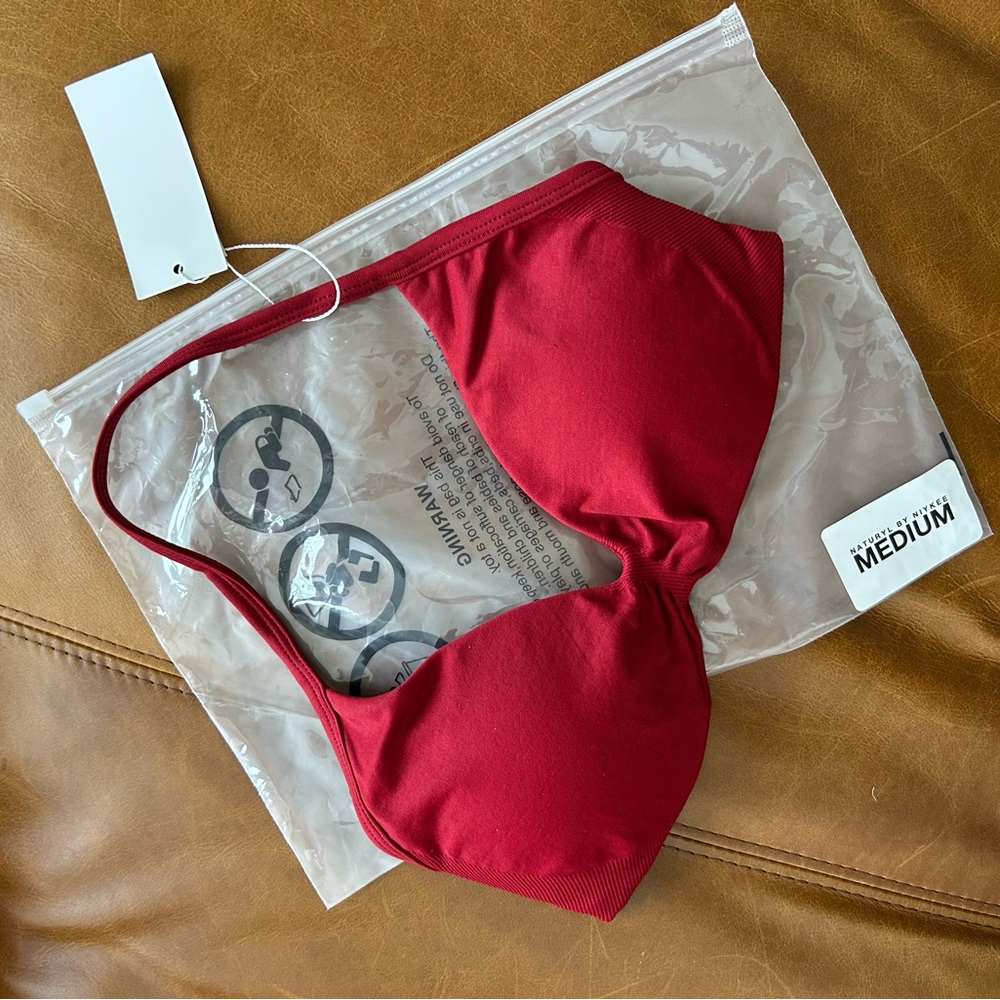 Elegant Red Women's Bra